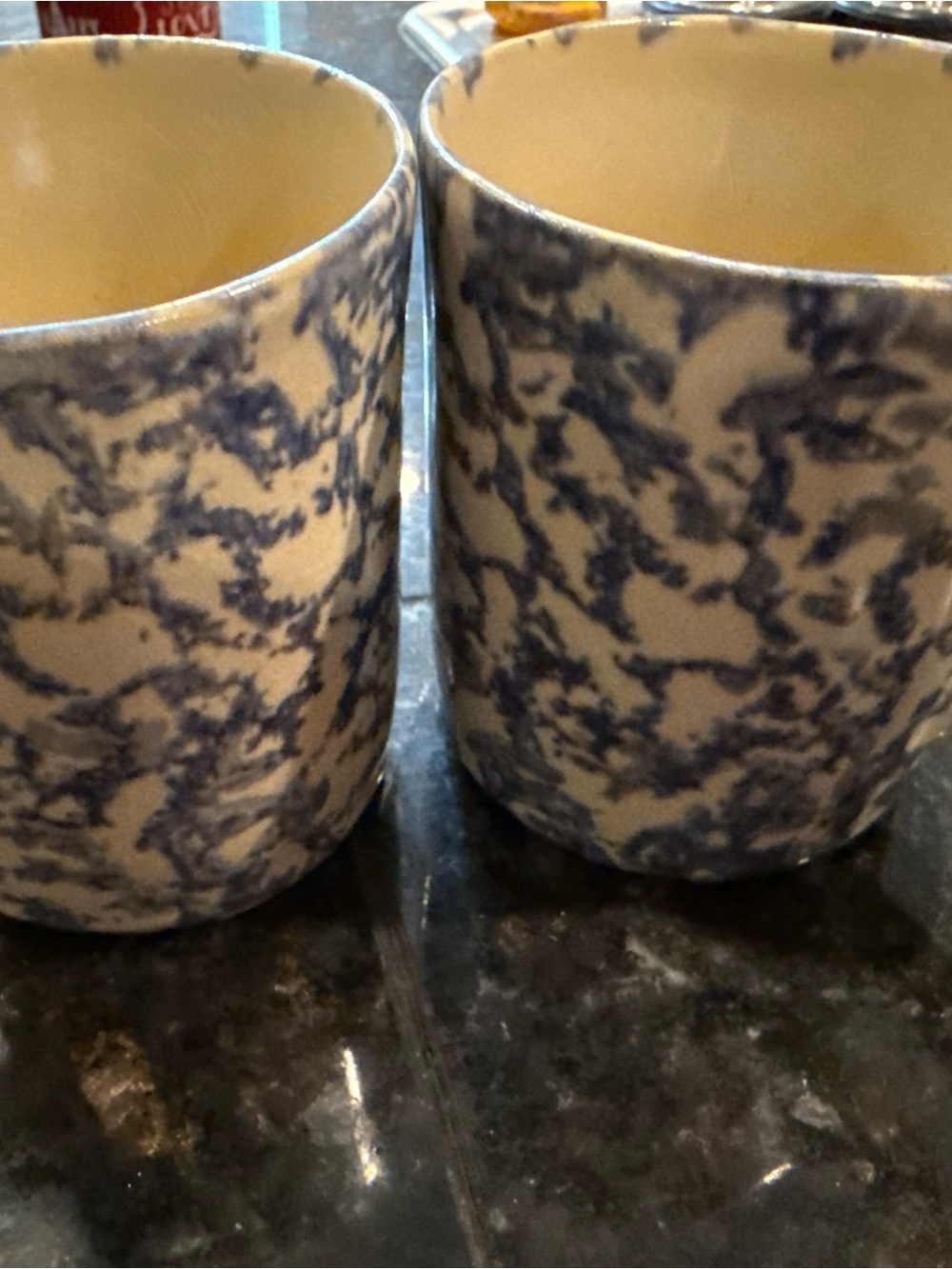 Blue mugs set of 2